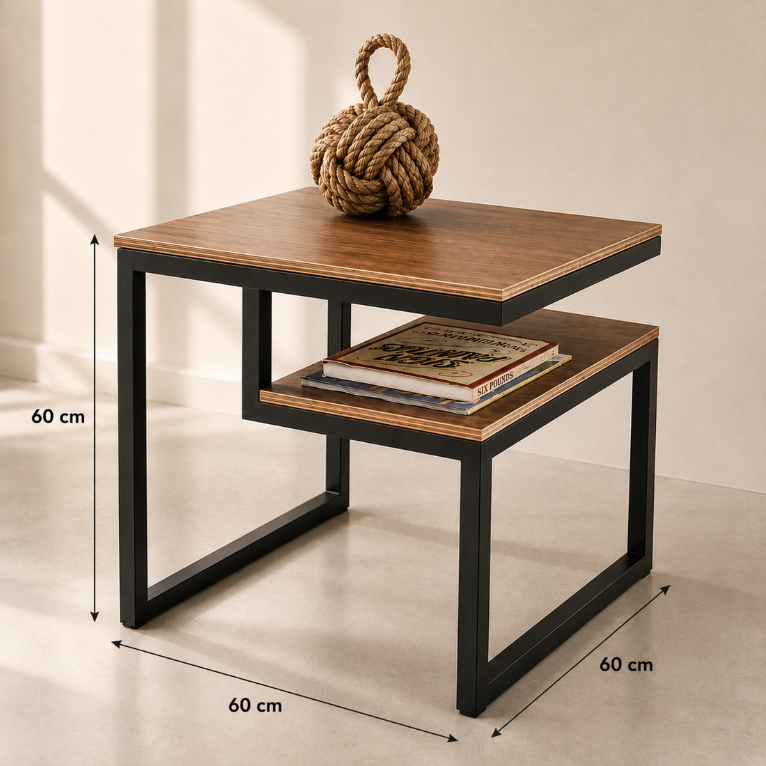 Modern Two-Tier Side Table