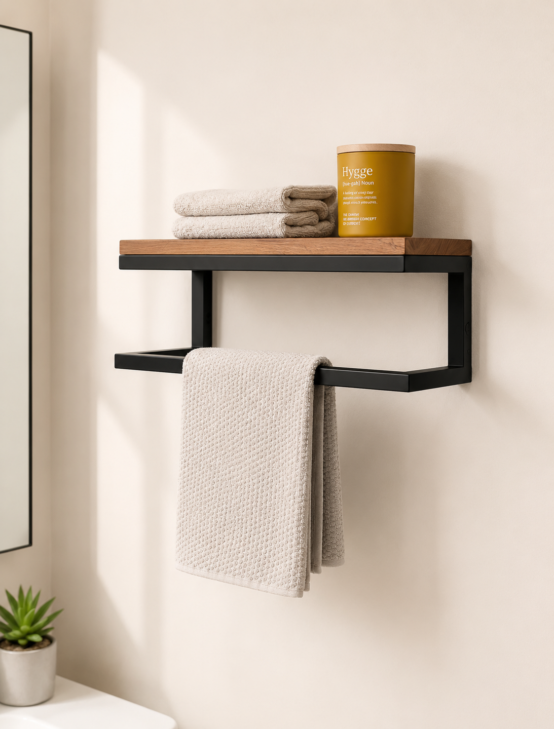 Towel Shelf with Bar