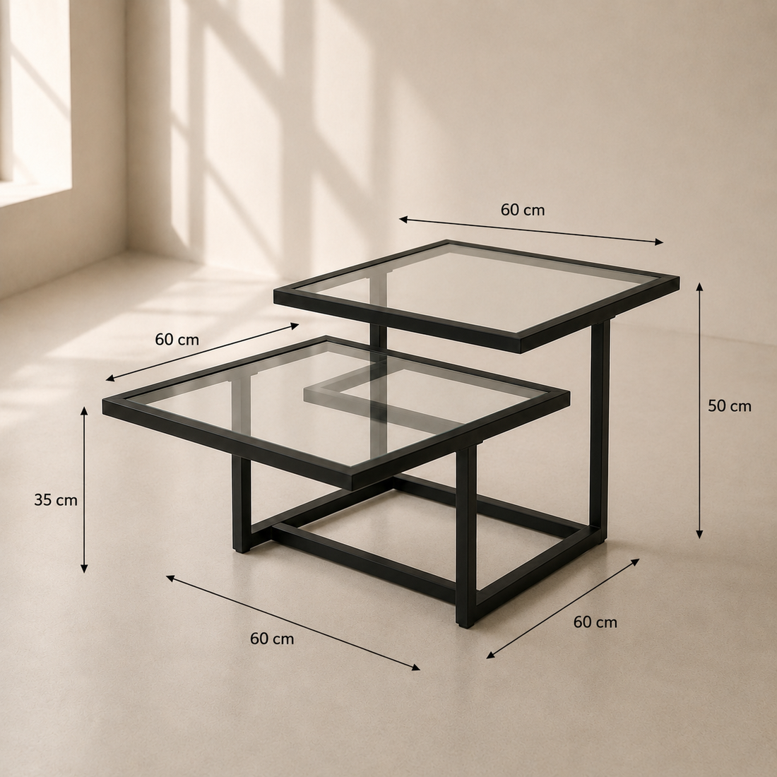 Modern Nesting Coffee Table Set