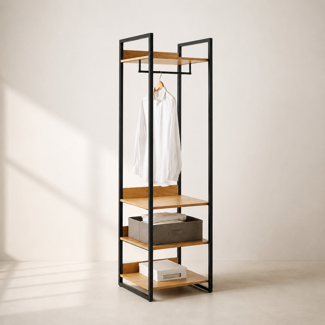 Wardrobe Rack with Shelves