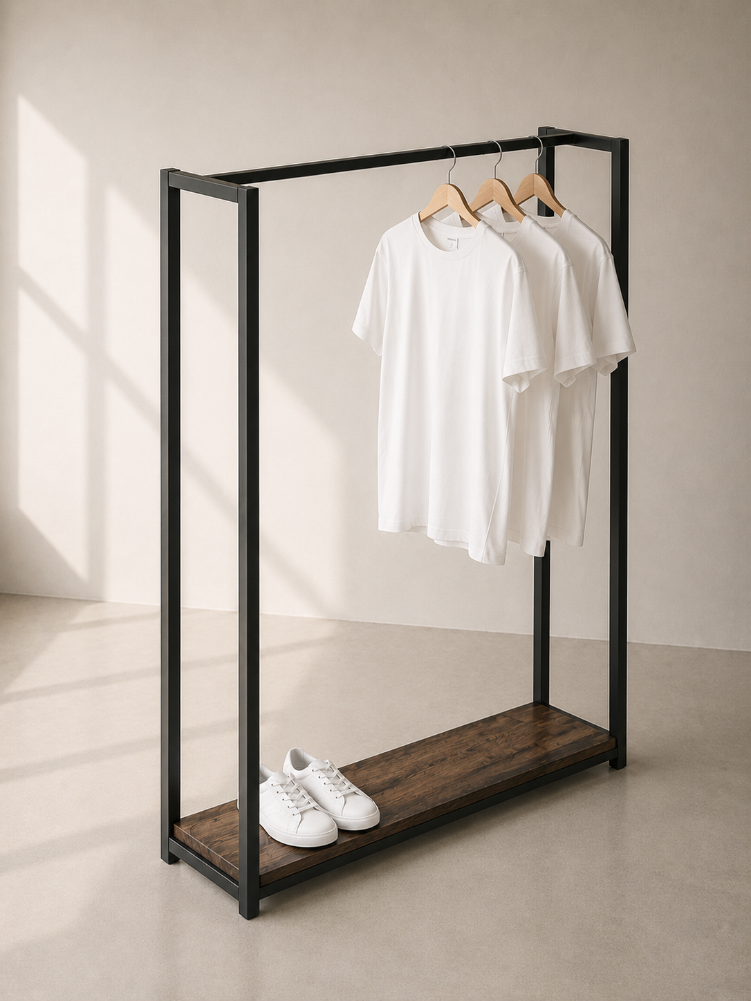 Clothes Rack with Shelf