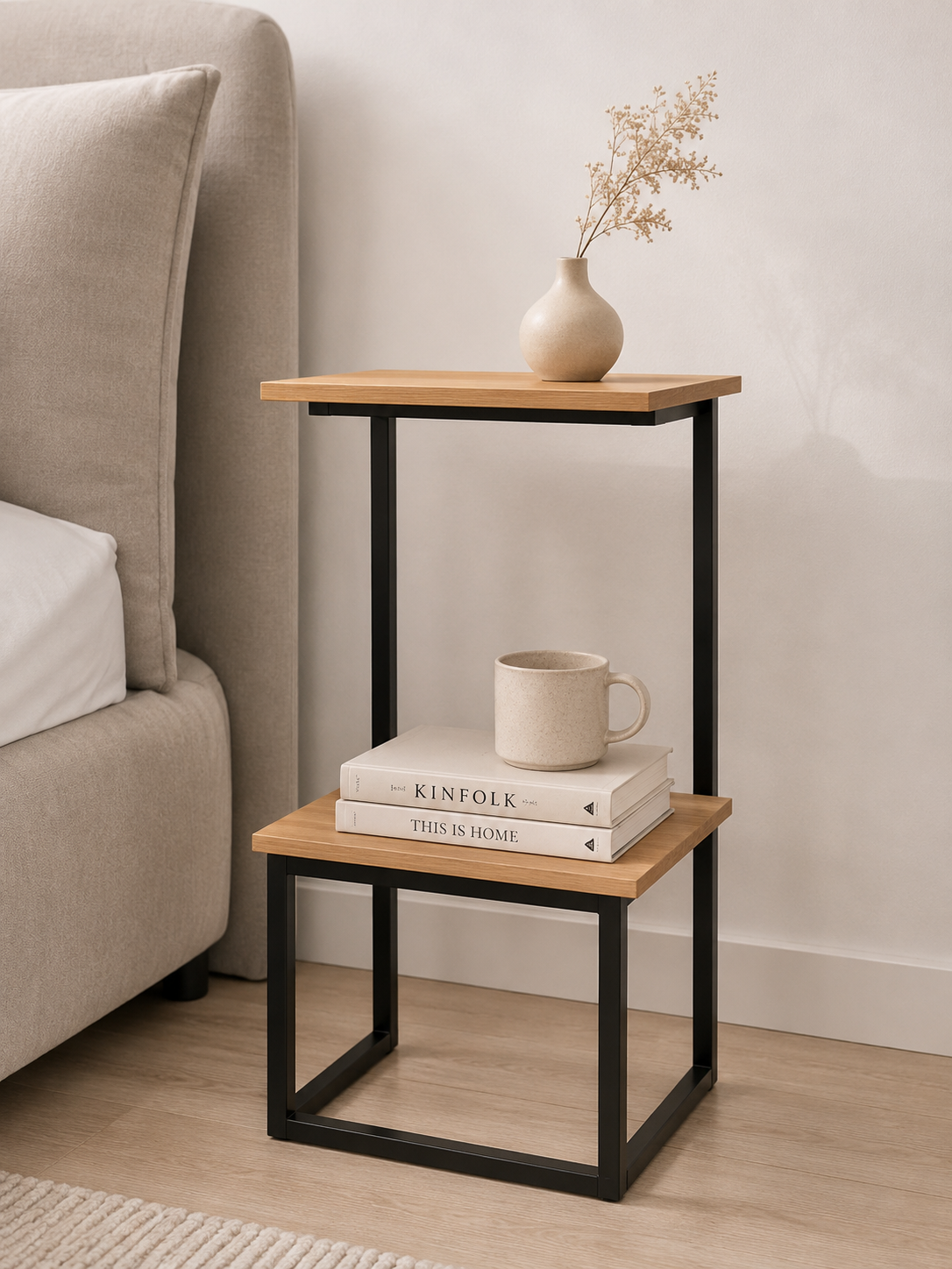 Modern Two-Tier Side Table