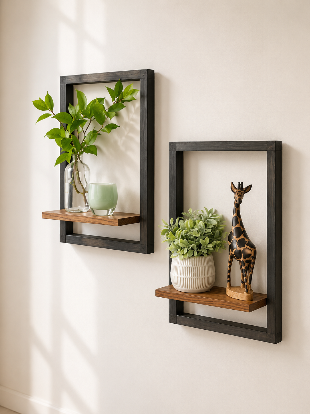 Modern Floating Wall Shelf Set